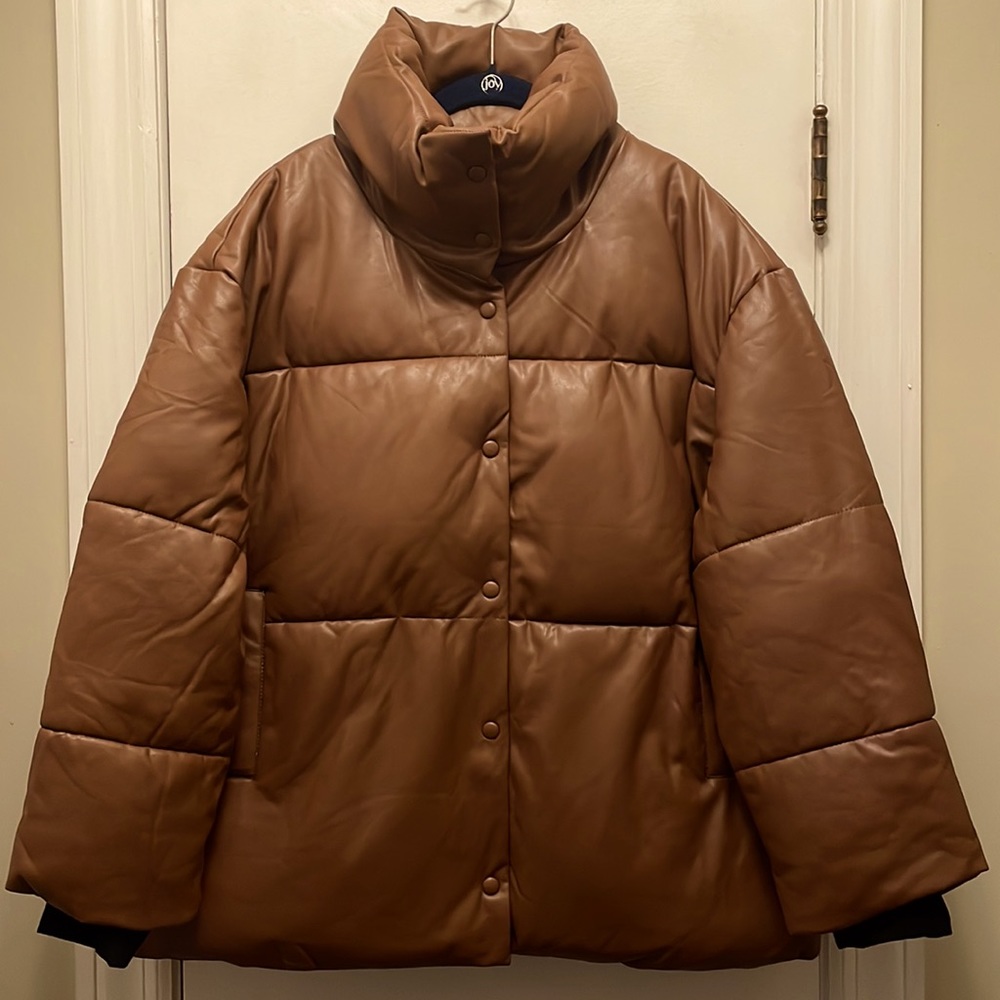 Funnel Neck Puffer Jacket Size XL NWOT - Picture 3 of 4